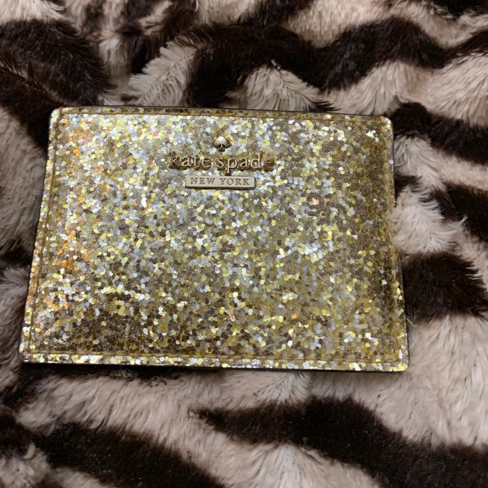 Kate spade glitter card holder NEW*